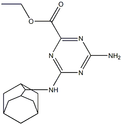 4-Amino-6-(2-adamantylamino)-1,3,5-triazine-2-carboxylic acid ethyl ester Struktur