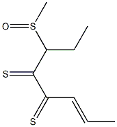 (2E)-6-(Methylsulfinyl)-4,5-dithia-2-octene Struktur