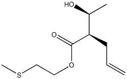 (2R,3S)-2-Allyl-3-hydroxybutyric acid 2-(methylthio)ethyl ester Struktur