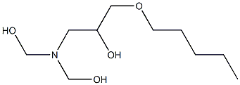 1-[Bis(hydroxymethyl)amino]-3-pentyloxy-2-propanol Struktur