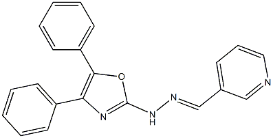 Pyridine-3-carbaldehyde (4,5-diphenyloxazol-2-yl)hydrazone Struktur