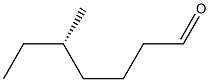 [S,(+)]-5-Methylheptanal Struktur