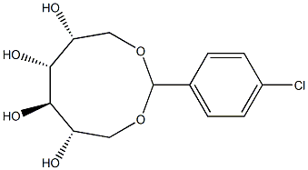 1-O,6-O-(4-Chlorobenzylidene)-D-glucitol Struktur