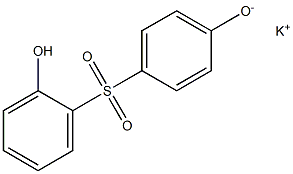 Potassium 4-(2-hydroxyphenylsulfonyl)phenolate Struktur