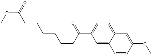 8-Oxo-8-[6-methoxy-2-naphtyl]octanoic acid methyl ester Struktur