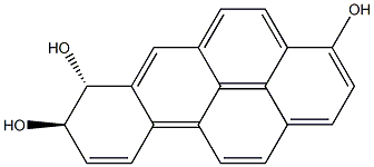 (7R,8R)-7,8-Dihydrobenzo[a]pyrene-3,7,8-triol Struktur