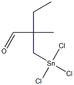 2-[(Trichlorostannyl)methyl]-2-methylbutanal Struktur