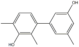 2,4,5'-Trimethyl-1,1'-biphenyl-3,3'-diol Struktur