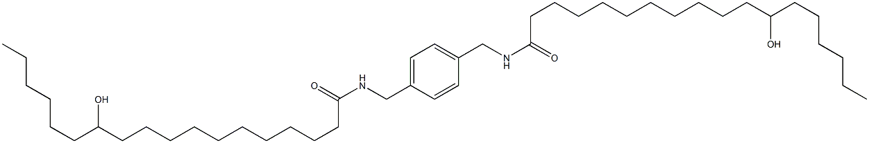 N,N'-(1,4-Phenylenebismethylene)bis(12-hydroxystearamide) Struktur