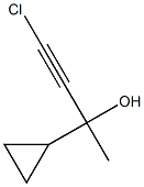 4-Chloro-2-cyclopropyl-3-butyn-2-ol Struktur