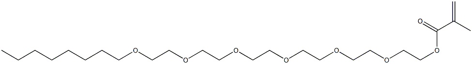 Methacrylic acid (3,6,9,12,15,18-hexaoxahexacosan-1-yl) ester Struktur