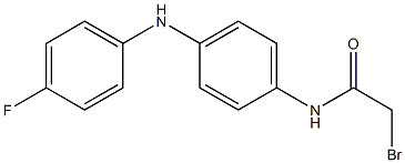 2-Bromo-4'-(4-fluoroanilino)acetoanilide Struktur