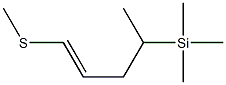 1-Methylthio-4-trimethylsilyl-1-pentene Struktur