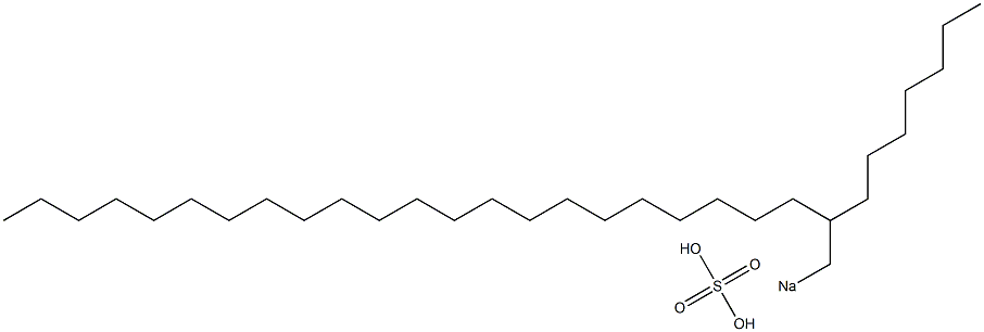 Sulfuric acid 2-heptyltetracosyl=sodium salt Struktur