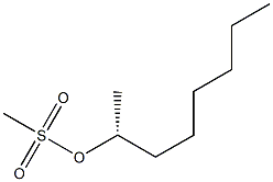 (-)-Methanesulfonic acid (R)-1-methylheptyl ester Struktur