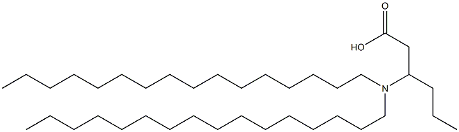 3-(Dihexadecylamino)hexanoic acid Struktur