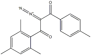 1-(2,4,6-Trimethylphenyl)-3-(4-methylphenyl)-2-diazopropane-1,3-dione Struktur