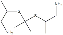 2,2'-(Isopropylidenebisthio)bis(propan-1-amine) Struktur