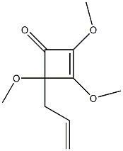 2,3,4-Trimethoxy-4-(2-propenyl)-2-cyclobuten-1-one Struktur