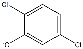 2,5-Dichlorophenolate Struktur