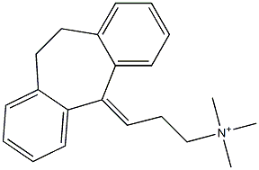 3-[(10,11-Dihydro-5H-dibenzo[a,d]cyclohepten)-5-ylidene]-N,N,N-trimethyl-1-propanaminium Struktur