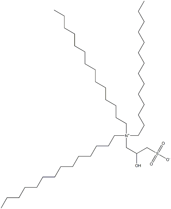 N,N-Ditetradecyl-N-(2-hydroxy-3-sulfonatopropyl)-1-tetradecanaminium Struktur