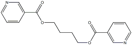 Tetramethylene=bis(nicotinate) Struktur