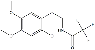 N-[2-(2,4,5-Trimethoxyphenyl)ethyl]-2,2,2-trifluoroacetamide Struktur