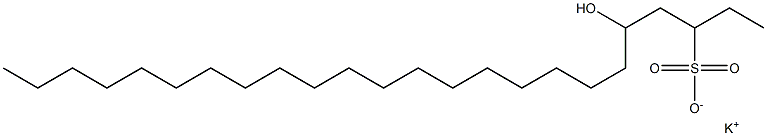 5-Hydroxytetracosane-3-sulfonic acid potassium salt Struktur