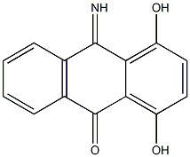 1,4-Dihydroxy-9-iminoanthracen-10(9H)-one Struktur