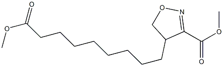 4-(9-Oxo-9-methoxynonyl)-2-isoxazoline-3-carboxylic acid methyl ester Struktur