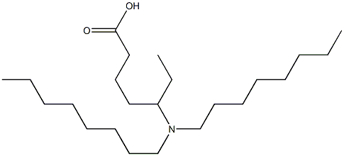 5-(Dioctylamino)heptanoic acid Struktur