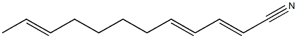 2,4,10-Dodecatrienenitrile Struktur