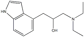 4-[2-Hydroxy-3-(diethylamino)propyl]-1H-indole Struktur