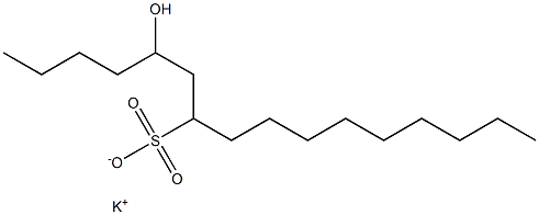 5-Hydroxyhexadecane-7-sulfonic acid potassium salt Struktur