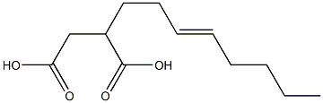 2-(3-Octenyl)succinic acid Struktur