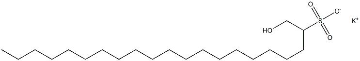 1-Hydroxyhenicosane-2-sulfonic acid potassium salt Struktur