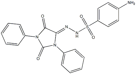 5-[2-(4-Aminophenylsulfonyl)hydrazono]-1,3-diphenyl-3,5-dihydro-1H-imidazole-2,4-dione Struktur