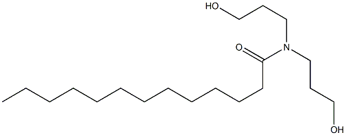 N,N-Bis(3-hydroxypropyl)tridecanamide Struktur