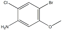 2-Chloro-4-bromo-5-methoxyaniline Struktur