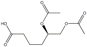 (R)-5,6-Diacetoxyhexanoic acid Struktur