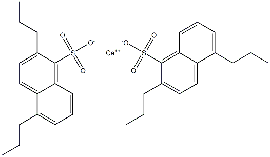 Bis(2,5-dipropyl-1-naphthalenesulfonic acid)calcium salt Struktur