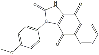 1-(4-Methoxyphenyl)-1H-naphth[2,3-d]imidazole-2,4,9(3H)-trione Struktur