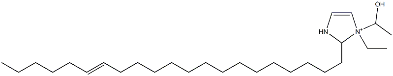 1-Ethyl-2-(15-henicosenyl)-1-(1-hydroxyethyl)-4-imidazoline-1-ium Struktur