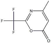 4-Methyl-2-trifluoromethyl-6H-1,3-oxazin-6-one Struktur