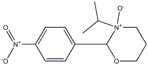 2-(4-Nitrophenyl)-3-isopropyl-tetrahydro-2H-1,3-oxazine 3-oxide Struktur