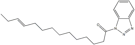 1-(11-Tetradecenoyl)-1H-benzotriazole Struktur