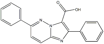 2-Phenyl-6-phenylimidazo[1,2-b]pyridazine-3-carboxylic acid Struktur