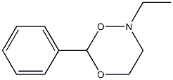 2-Ethyl-6-phenyl-3,4-dihydro-2H-1,5,2-dioxazine Struktur