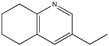 3-Ethyl-5,6,7,8-tetrahydroquinoline Struktur